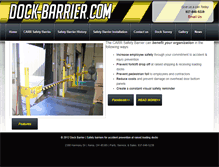 Tablet Screenshot of dock-barrier.com